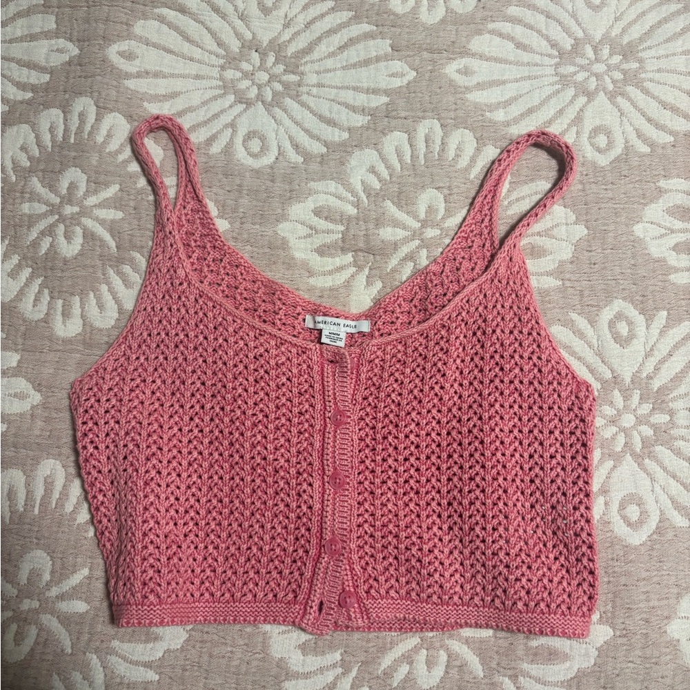 American Eagle Pink Knit Women's Top